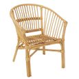 Filou Kids Chair - Set of 2 - Natural - Rattan and Bamboo Wood