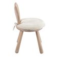 Rabbit Ears Kids Chair - Set of 2 - Natural and White - Wood