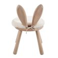 Rabbit Ears Kids Chair - Set of 2 - Natural and White - Wood