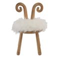 Sheep Ears Kids Chair - Set of 2 - Natural and White - Wood