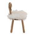 Sheep Ears Kids Chair - Set of 2 - Natural and White - Wood
