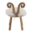 Sheep Ears Kids Chair - Set of 2 - Natural and White - Wood