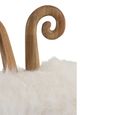 Sheep Ears Kids Chair - Set of 2 - Natural and White - Wood