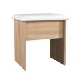 Milan Dressing Stool - Padded - Oak