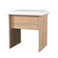 Milan Dressing Stool - Padded - Oak