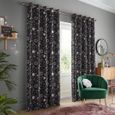Skinny Dip Curtain - Marble Celestial Black and Pink