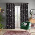 Skinny Dip Curtain - Marble Celestial Black and Pink