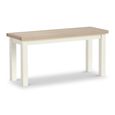 Modern Dining Bench - White Painted