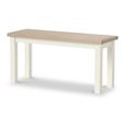 Modern Dining Bench - White Painted