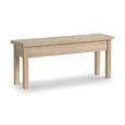Modern Country Oak - Storage Dining Bench - Shallow