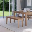 Henley Oak and Rattan Dining Bench