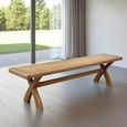Hopewood Oak 150cm Dining Bench with Cross Leg thumbnail