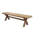 Hopewood Oak 150cm Dining Bench with Cross Leg thumbnail 3
