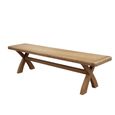 Hopewood Oak 200cm Dining Bench with Cross Leg thumbnail 3