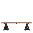 Hampstead Dining Bench - Pine Wood and Metal