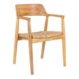 Getafe Dining Armchair - Set of 2 - Wooden - Natural