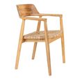 Getafe Dining Armchair - Set of 2 - Wooden - Natural