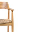 Getafe Dining Armchair - Set of 2 - Wooden - Natural