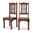 Indian Dining Chair - Set of 2 - Sheesham Wood