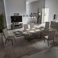 Armonia Italian Silver Birch Flute Fabric Dining Chair thumbnail 2