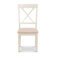 Davenport Dining Chair - Set of 2 - Cross Back - Ivory