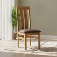 Appleby Dining Chair - Set of 2 - Oak - Arizona Slatted Back