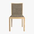 Saylor Dining Chair - Set of 2 - Low Back - Grey Fabric - Oak