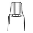 Caden Dining Chair - Set of 2 - Black Metal Wire - C025001UK