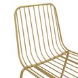 Caden Dining Chair - Set of 2 - Gold Metal Wire - C025013UK