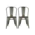 Fusion Dining Chair - Set of 2 - Gun Metal - C001105UK