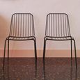 Caden Dining Chair - Set of 2 - Black Metal Wire - C025001UK