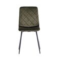 Bella Dining Chair - Set of 2 - Cross Stitched - Juniper Green Velvet