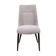 Chelsea Dining Chair - Set of 2 - Natural Fabric - Brown Legs