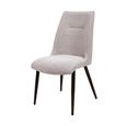 Chelsea Dining Chair - Set of 2 - Natural Fabric - Brown Legs