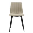 Dining Chair - Set of 4 - Stone Faux Leather