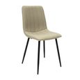 Dining Chair - Set of 4 - Stone Faux Leather