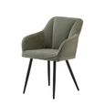 Hugo Dining Chair - Set of 2 - Mint Green Fabric