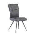 Kabana Dining Chair - Set of 2 - Grey Faux Leather