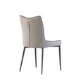 Nardo Dining Chair - Set of 2 - Grey Faux Leather
