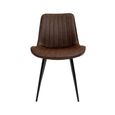 Pomona Dining Chair - Set of 2 - Antique Tan Faux Leather