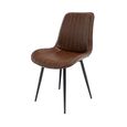 Pomona Dining Chair - Set of 2 - Antique Tan Faux Leather