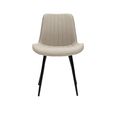 Richmond Dining Chair - Set of 2 - Stone Faux Leather