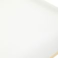 Azalea Dining Chair - Set of 2 - Ivory Faux Leather with Gold Metal Frame