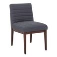 Brando Dining Chair - Set of 2 - Charcoal Grey Fabric with Oak Legs