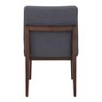 Brando Dining Chair - Set of 2 - Charcoal Grey Fabric with Oak Legs