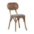 Cebu Dining Chair - Grey Wash - Padded - Elm Wood