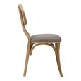 Cebu Dining Chair - Grey Wash - Padded - Elm Wood