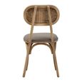 Cebu Dining Chair - Grey Wash - Padded - Elm Wood