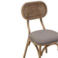 Cebu Dining Chair - Grey Wash - Padded - Elm Wood