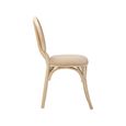 Cebu Dining Chair - White Wash - Padded - Elm Wood